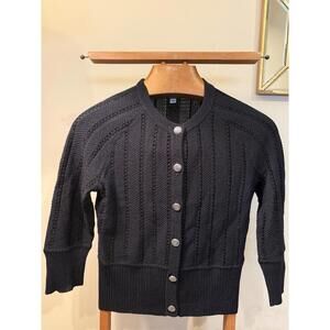 St. John Sport Vintage Cardigan Black Women’s P